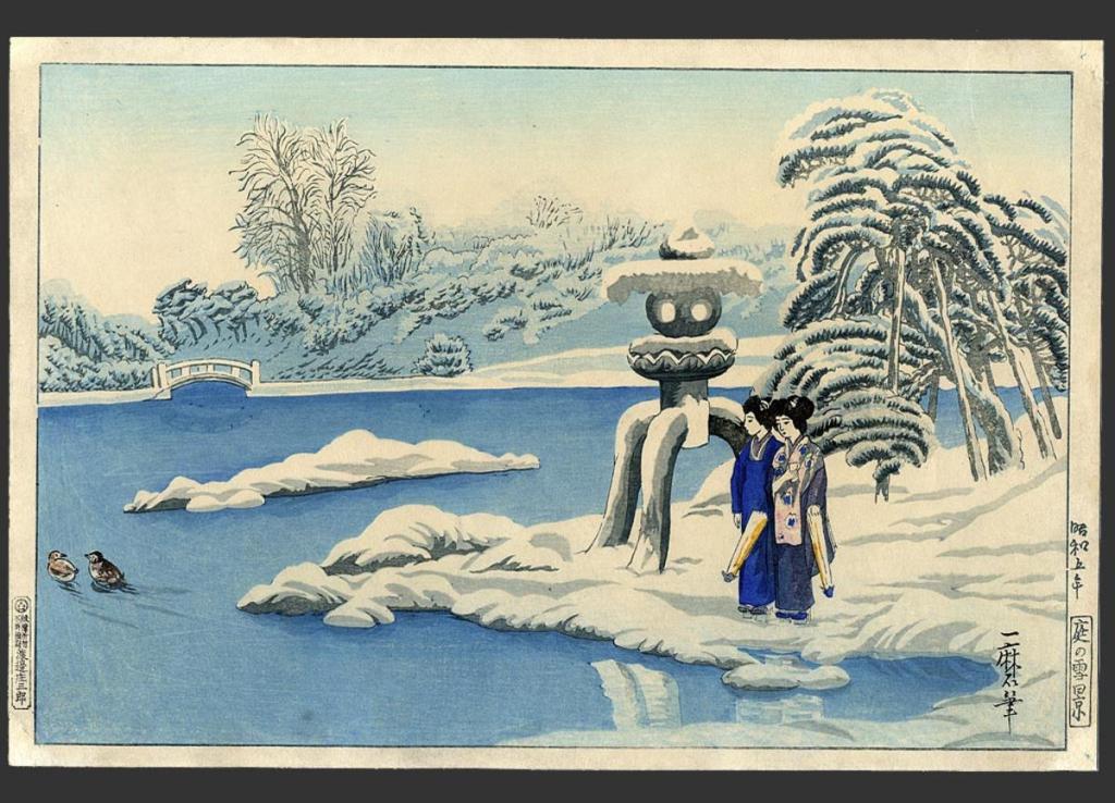 a garden in&nbsp;winter