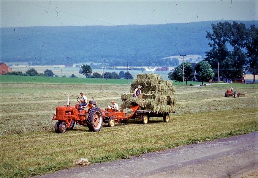 baling hay