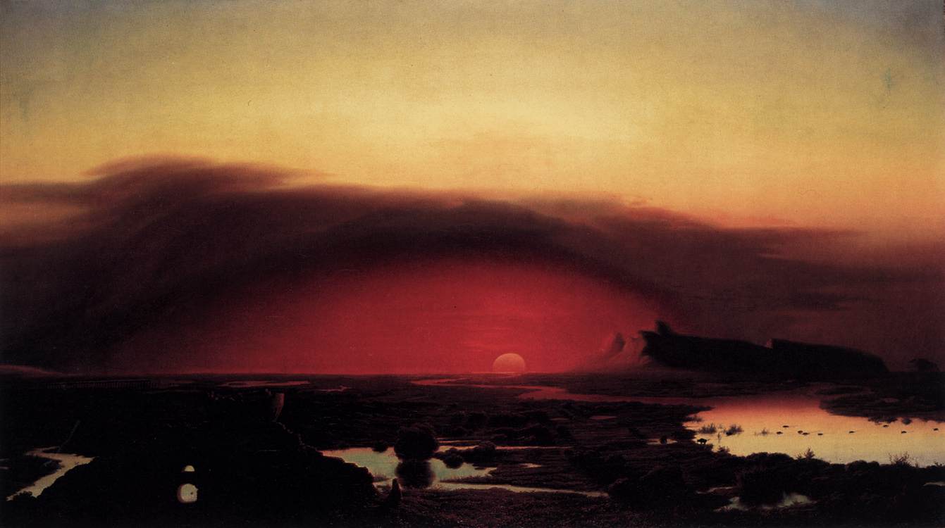 August_Kopisch--The_Pontine_Marshes_at_Sunset