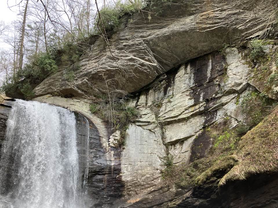 Looking Glass Falls Overhang
